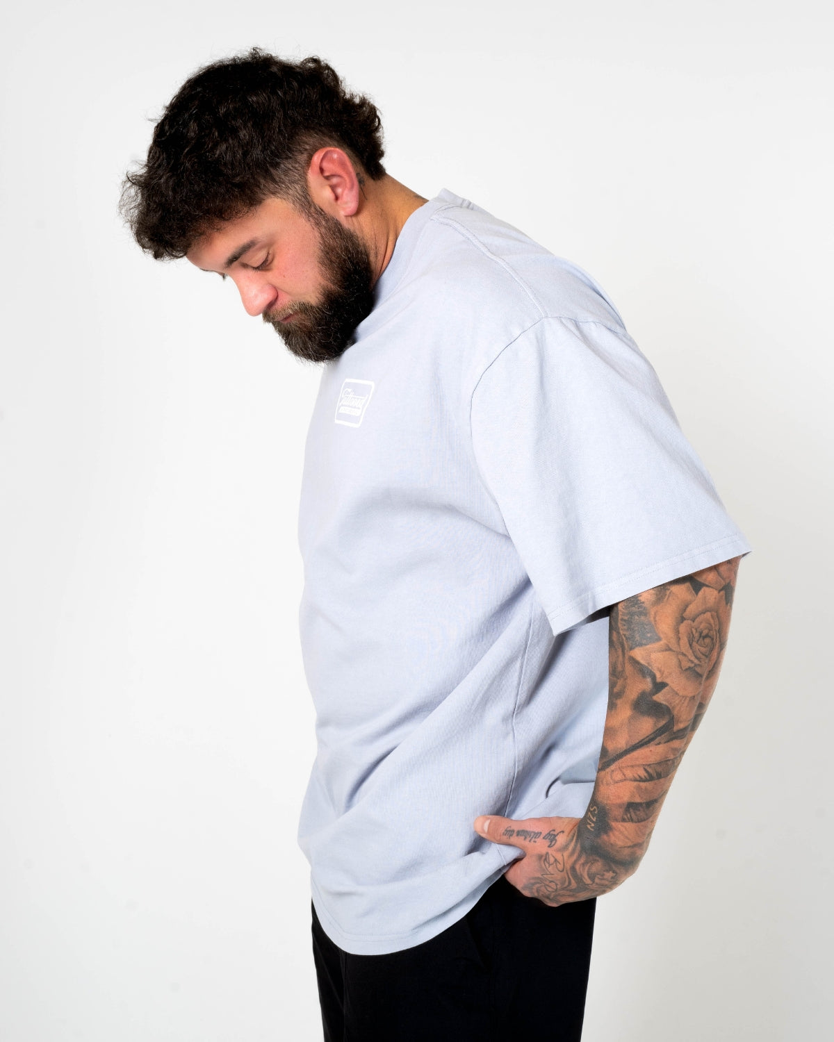 Oversize Vintage Tee - Powder Blue